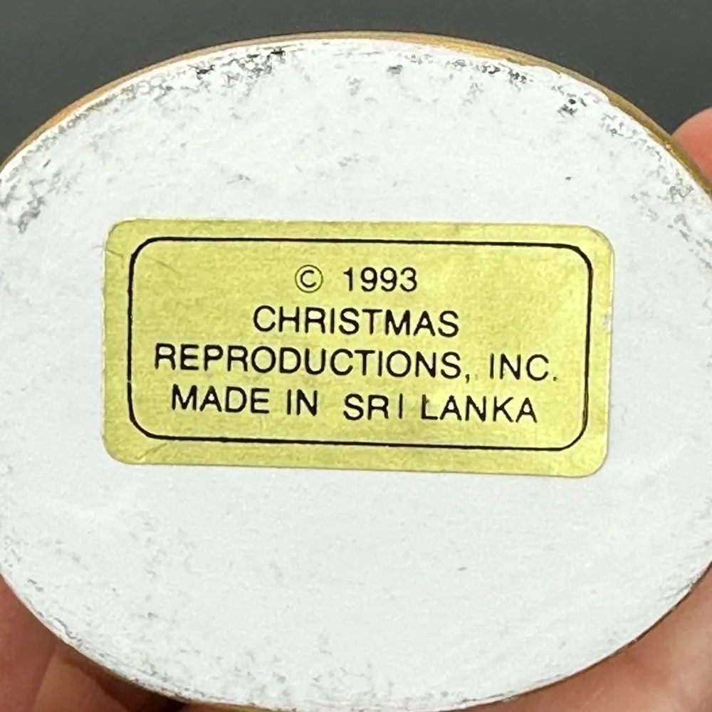 Vtg '93 Christmas Reproductions Memories of Santa Collection Santa Ornament 1840